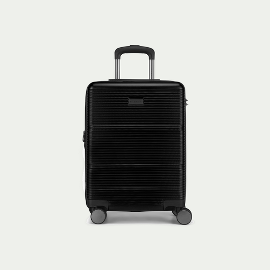 Bugatti Brussels carry-on suitcase in black, front view
