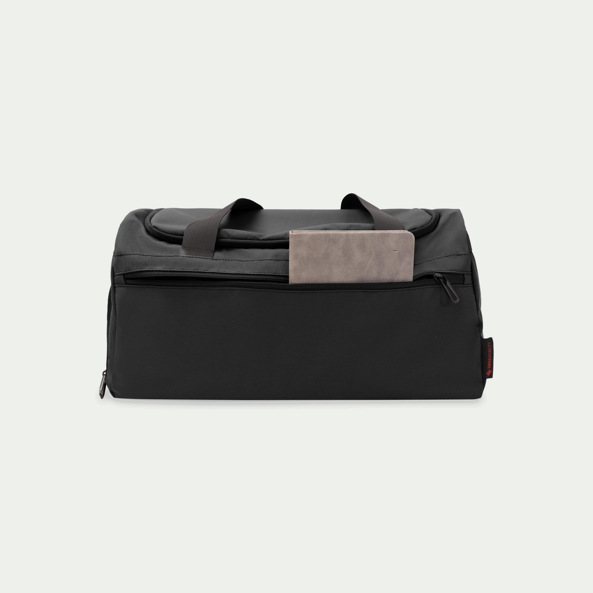 Swiss Mobility Urban Pro Duffle Bag Black, rear pocket with tablet