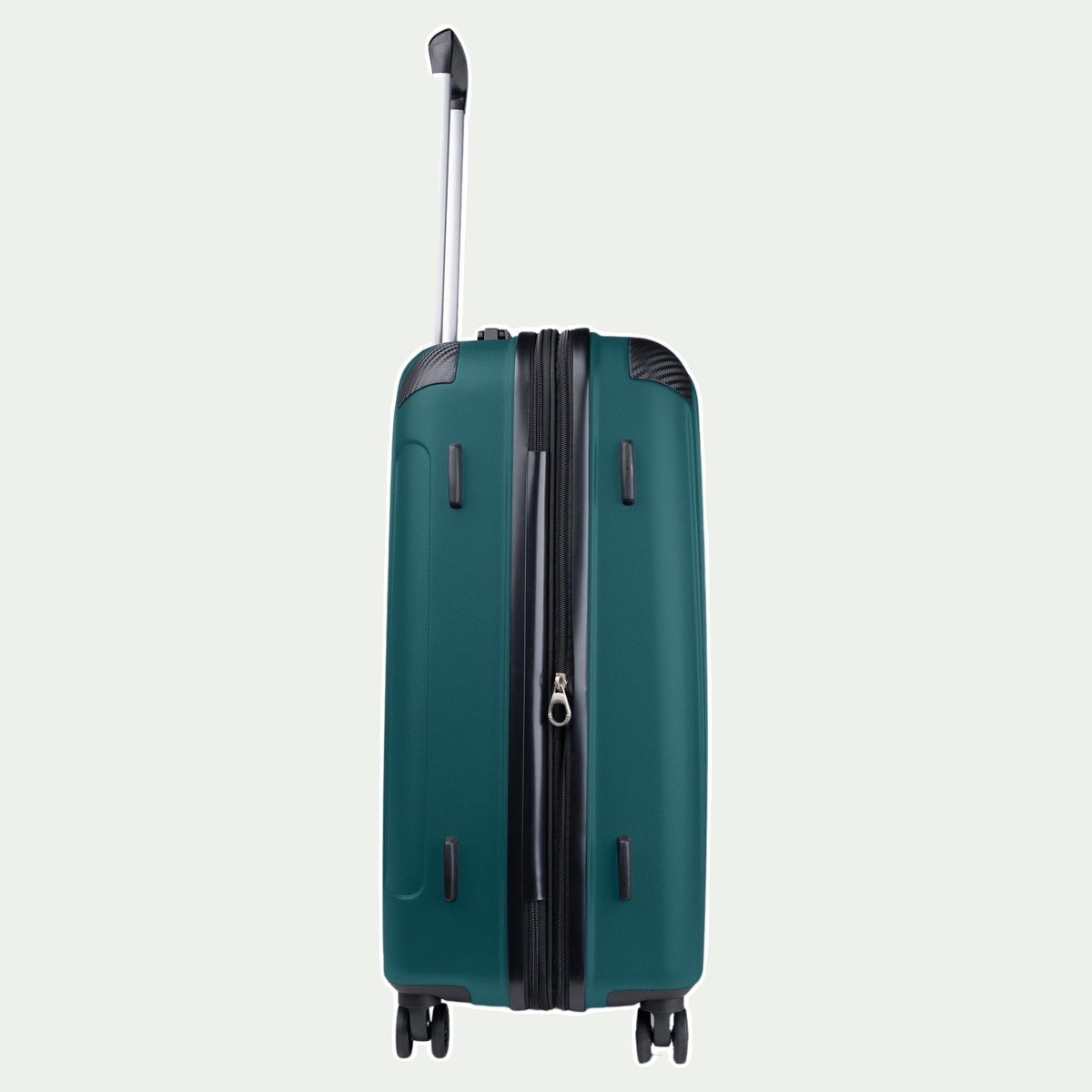 Swiss Mobility PVG 24-inch suitcase in dark teal, opposite side view