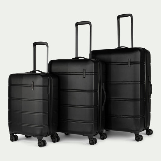 Swiss Mobility LAX 3-Piece Luggage Set Black, complete luggage set