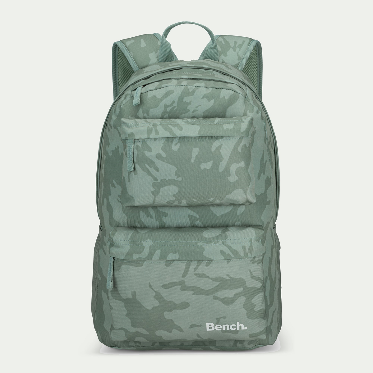 Sac à dos Bench BEN1019, coloris vert sauge, vue de face, motif camouflage