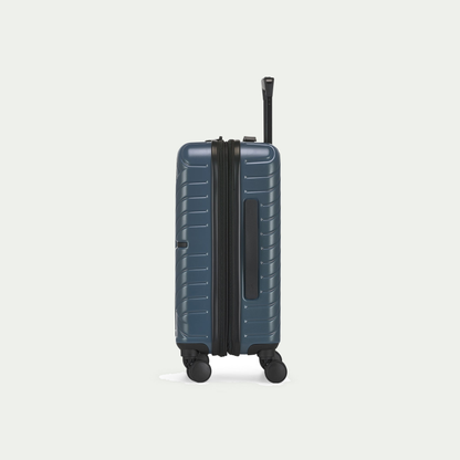 Bugatti Berlin carry-on suitcase in slate, side view
