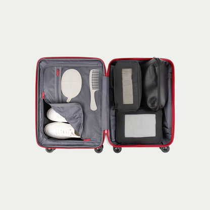 Bugatti Birmingham carry-on luggage in red – interior view
