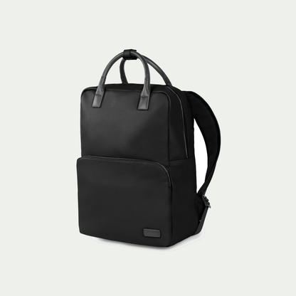 Bugatti Contrast backpack in black, three-quarter view