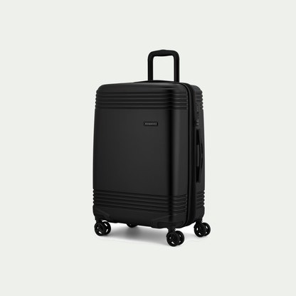 Bugatti Nashville 24-inch suitcase in black, three-quarter view