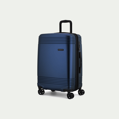 Bugatti Nashville 24-inch suitcase in navy, three-quarter view