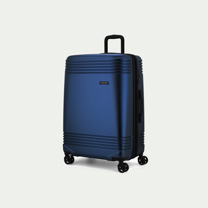 Bugatti Nashville 28-inch suitcase in navy, three-quarter view