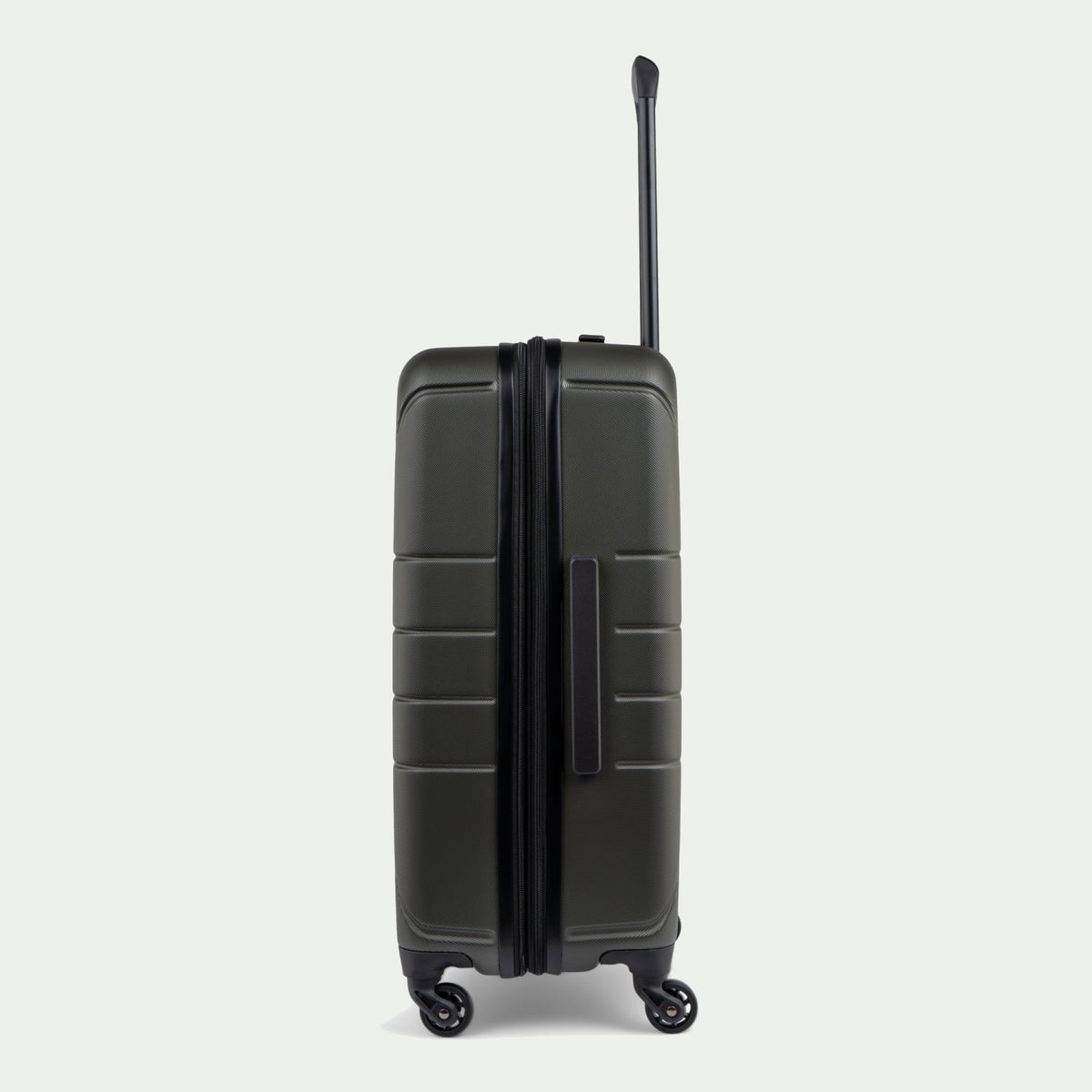 Bugatti Osaka 24-inch medium checked luggage in forest green – alternate view