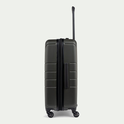 Bugatti Osaka 24-inch medium checked luggage in forest green – alternate view