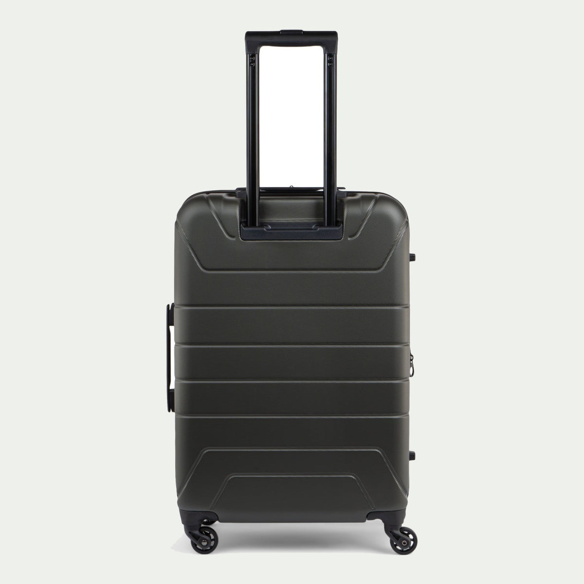 Bugatti Osaka 24-inch medium checked luggage in forest green – interior view