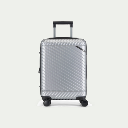 Bugatti Oslo carry-on suitcase in silver, front view