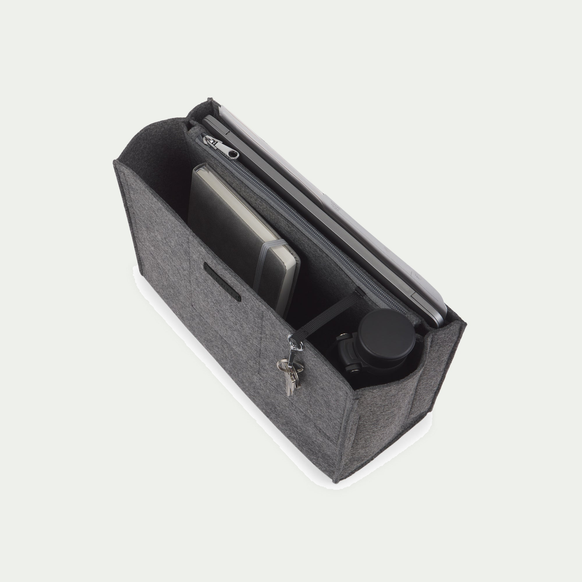 Cabas d’affaires Bugatti Pure couleur noire (Black), organisateur amovible ouvert avec compartiments