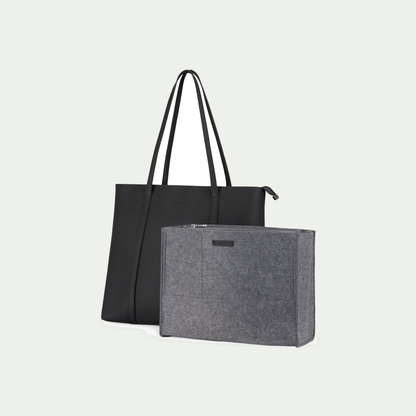 Cabas d’affaires Bugatti Pure couleur noire (Black), avec son organisateur amovible à côté