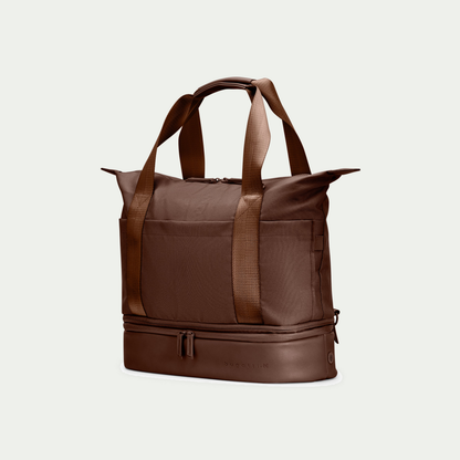 Bugatti Raphael convertible tote in brown, three-quarter view