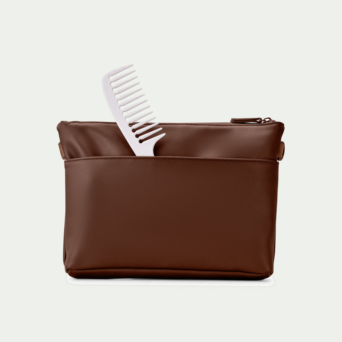 Bugatti Raphael convertible tote in brown, removable bag with a comb in its back pocket