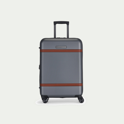 Bugatti Wellington 24-inch suitcase in silver (pewter), front view