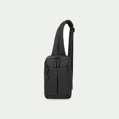 Swiss Mobility Active City Sling Bag – Black, front view