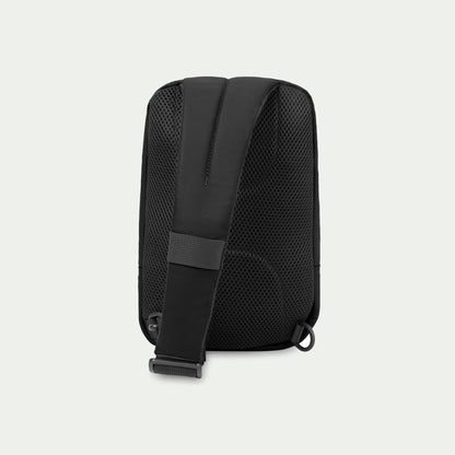 Swiss Mobility Active City Sling Bag – Black, padded back and shoulder strap