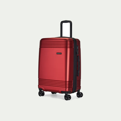 Bugatti Nashville red hardside luggage – angled view