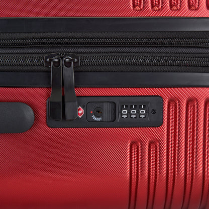 Bugatti Nashville red luggage – TSA lock detail
