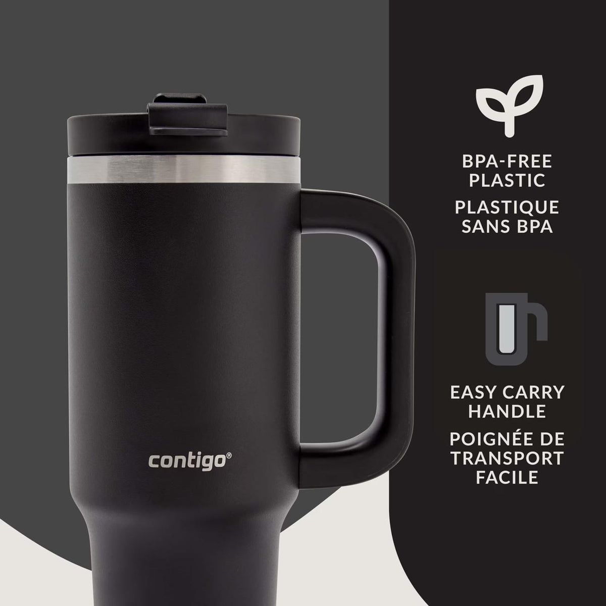 Contigo Streeterville Leak-Proof Tumbler - 30 oz Vacuum Insulated in Black