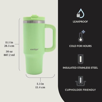 Contigo Streeterville Leak-Proof Tumbler - 30 oz Vacuum Insulated in Green