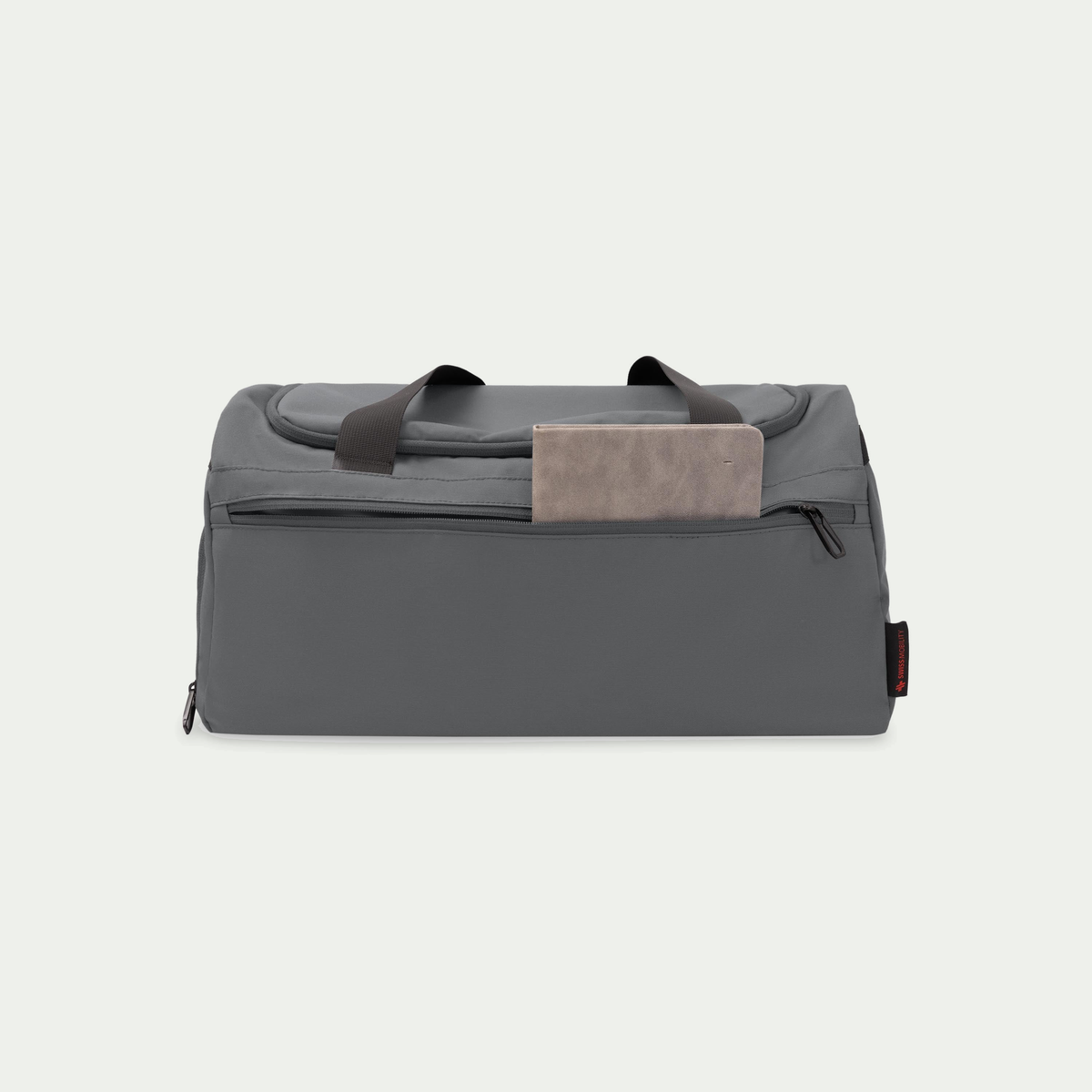 Swiss Mobility Urban Pro Duffle Bag Grey, rear pocket with tablet
