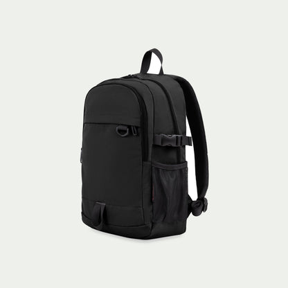 Swiss Mobility Urban Pro Backpack Black, three-quarter view