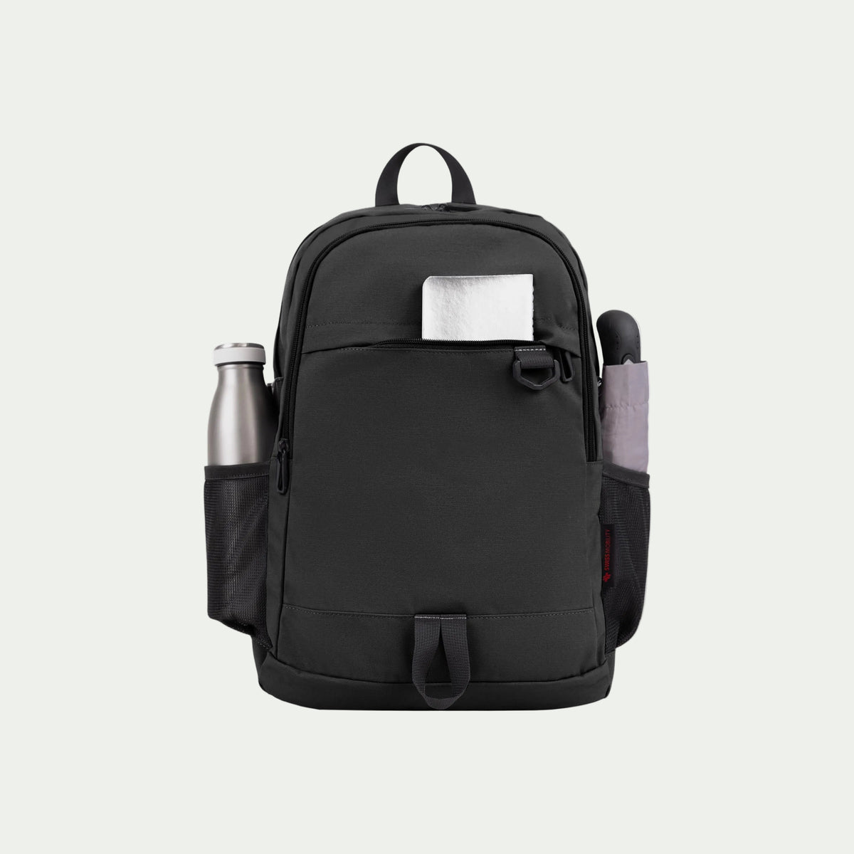 Swiss Mobility Urban Pro Backpack Black, front slip pocket with tablet
