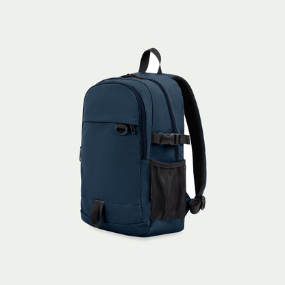 Swiss Mobility Urban Pro Backpack Navy, three-quarter view