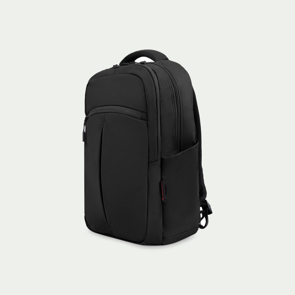 Swiss Mobility Active City Backpack Black, three-quarter view