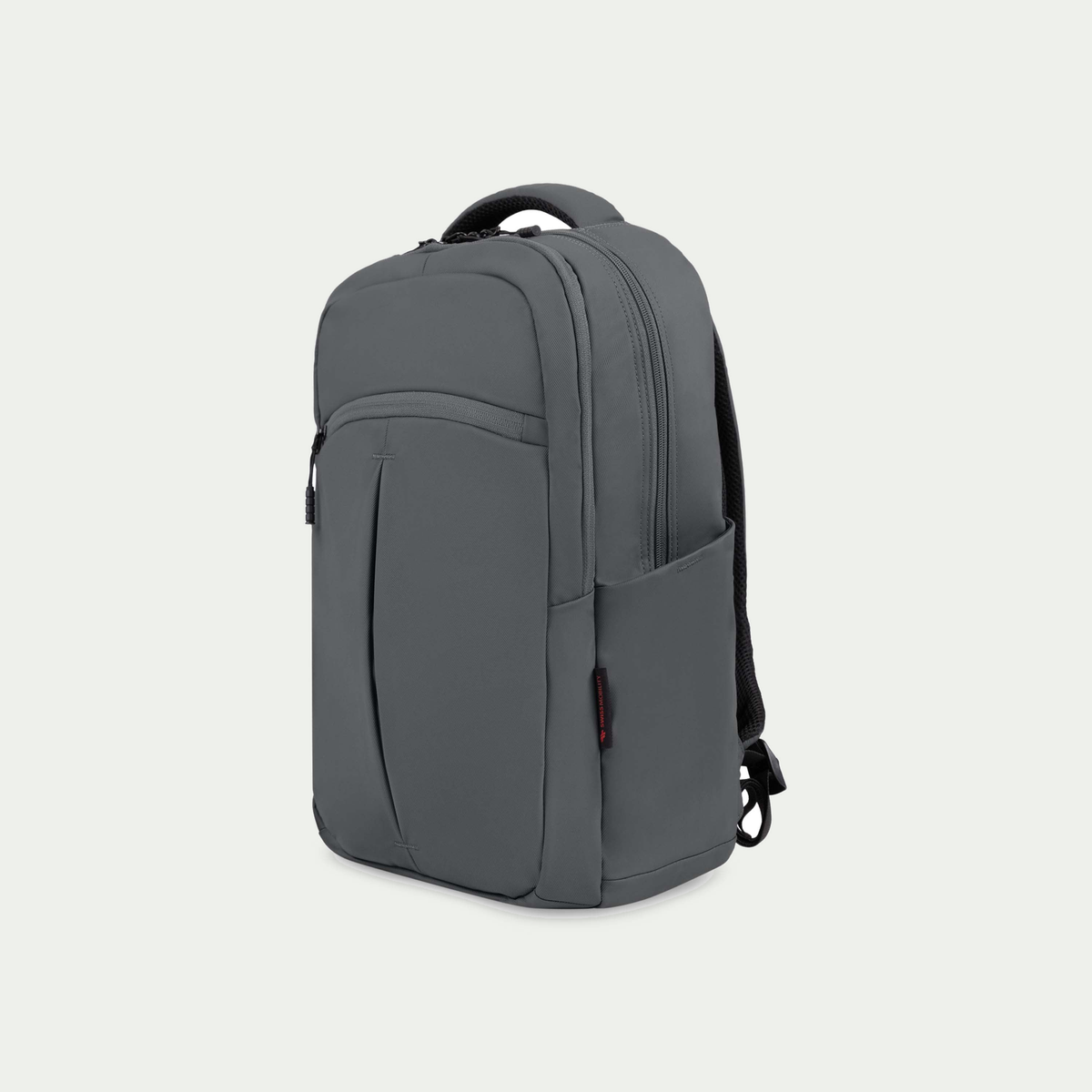 Swiss Mobility Active City Backpack Grey, three-quarter view