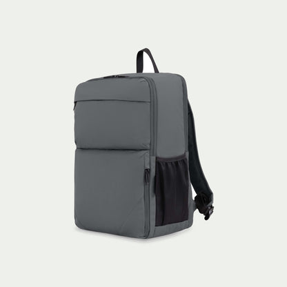 Swiss Mobility Urban Pro Backpack Grey, three-quarter view