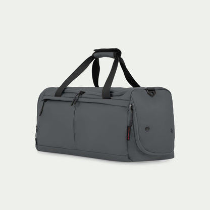 Swiss Mobility Active City Duffle Bag Grey, three-quarter view