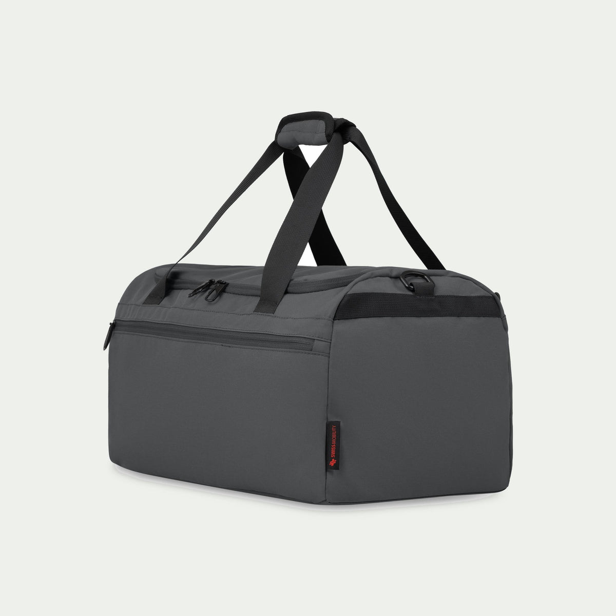Swiss Mobility Urban Pro Duffle Bag Grey, three-quarter view