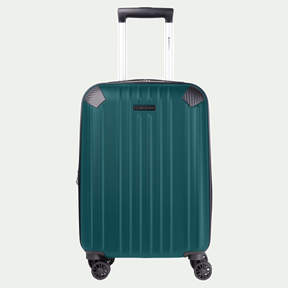 Swiss Mobility PVG 20-inch suitcase in dark teal, front view