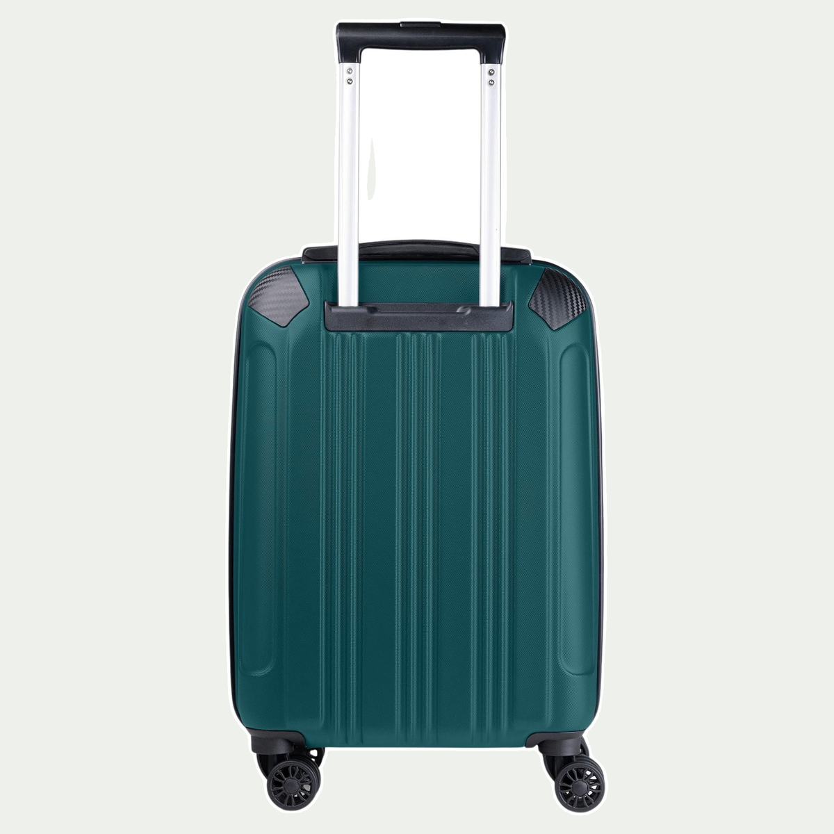 Swiss Mobility PVG 20-inch suitcase in dark teal, rear view