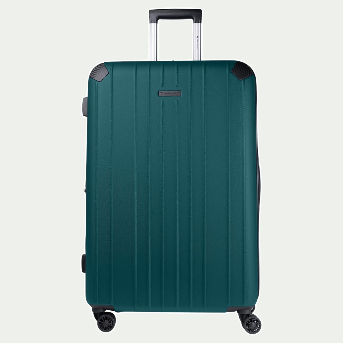 Valise Swiss Mobility PVG de 28 po, couleur sarcelle foncé, vue de face