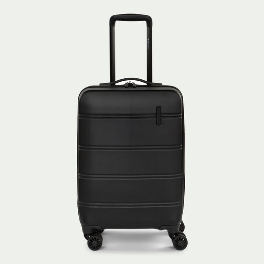 Swiss Mobility LAX 20-Inch Carry-On Luggage Black, front view