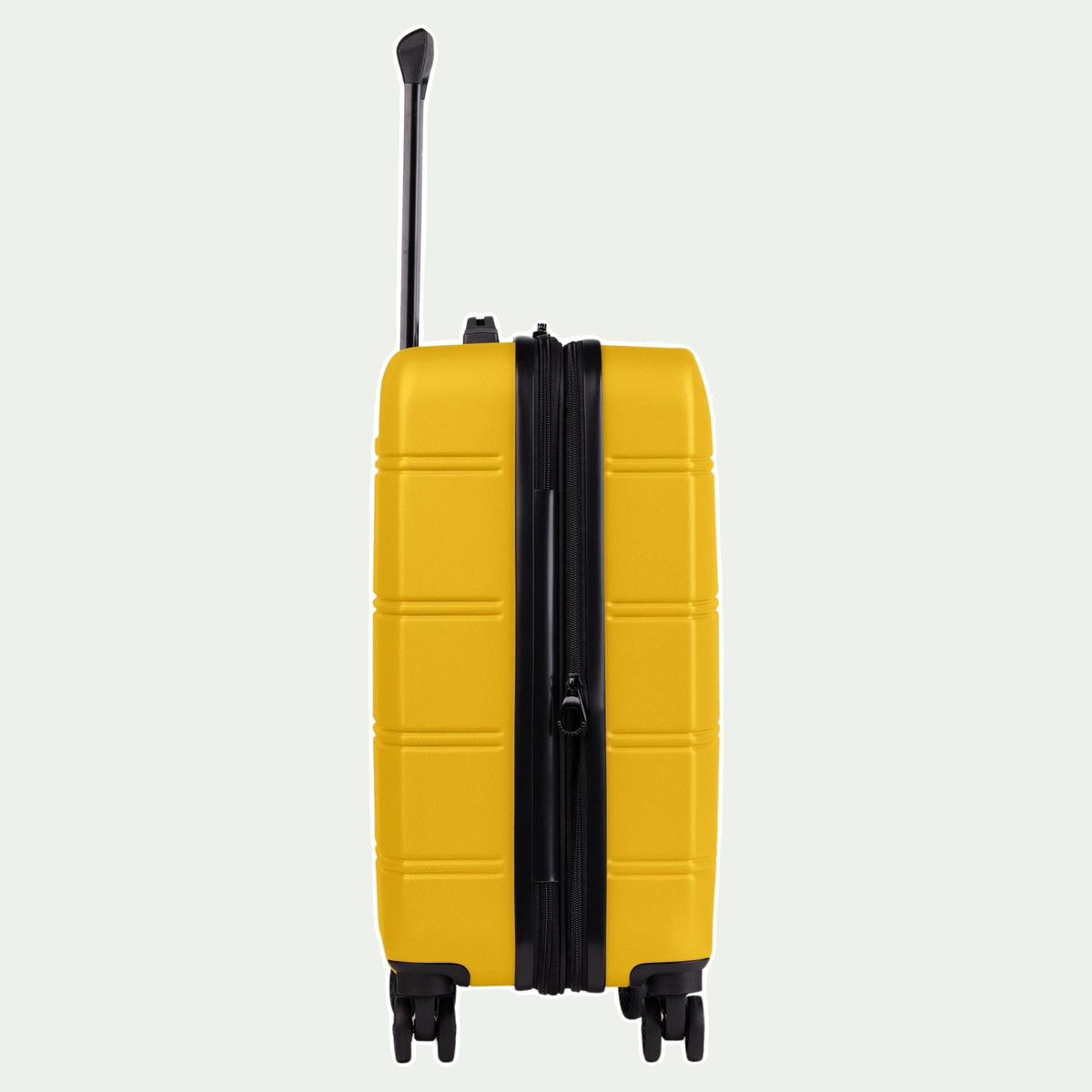 Swiss Mobility LAX 20-inch suitcase in yellow, opposite side view
