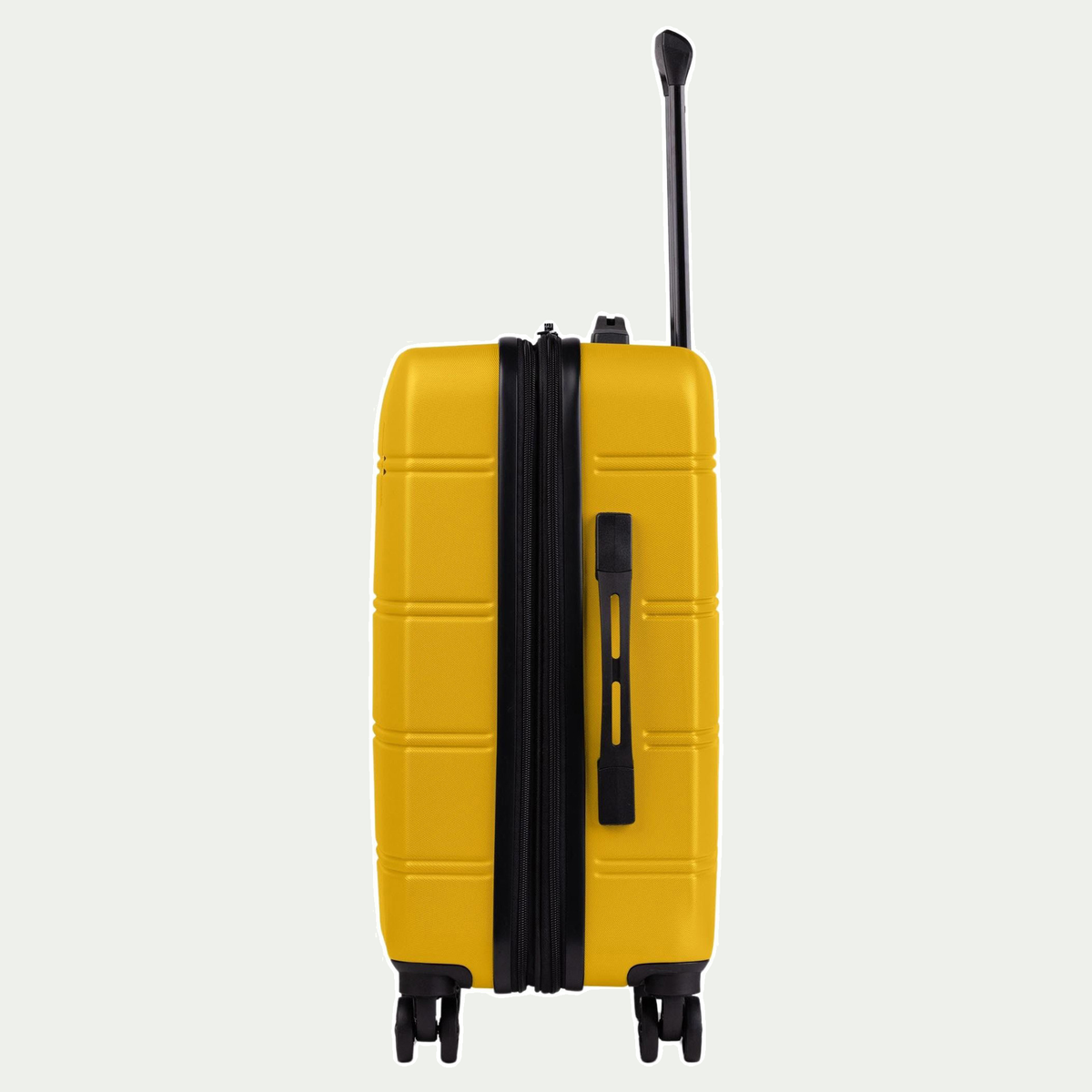 Swiss Mobility LAX 20-inch suitcase in yellow, side view