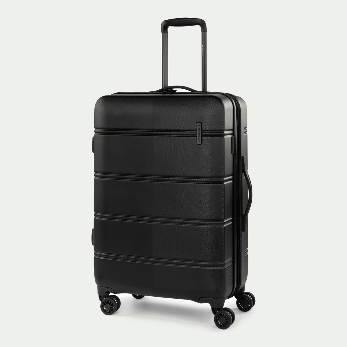 Swiss Mobility LAX 24-Inch Luggage Black, three-quarter view