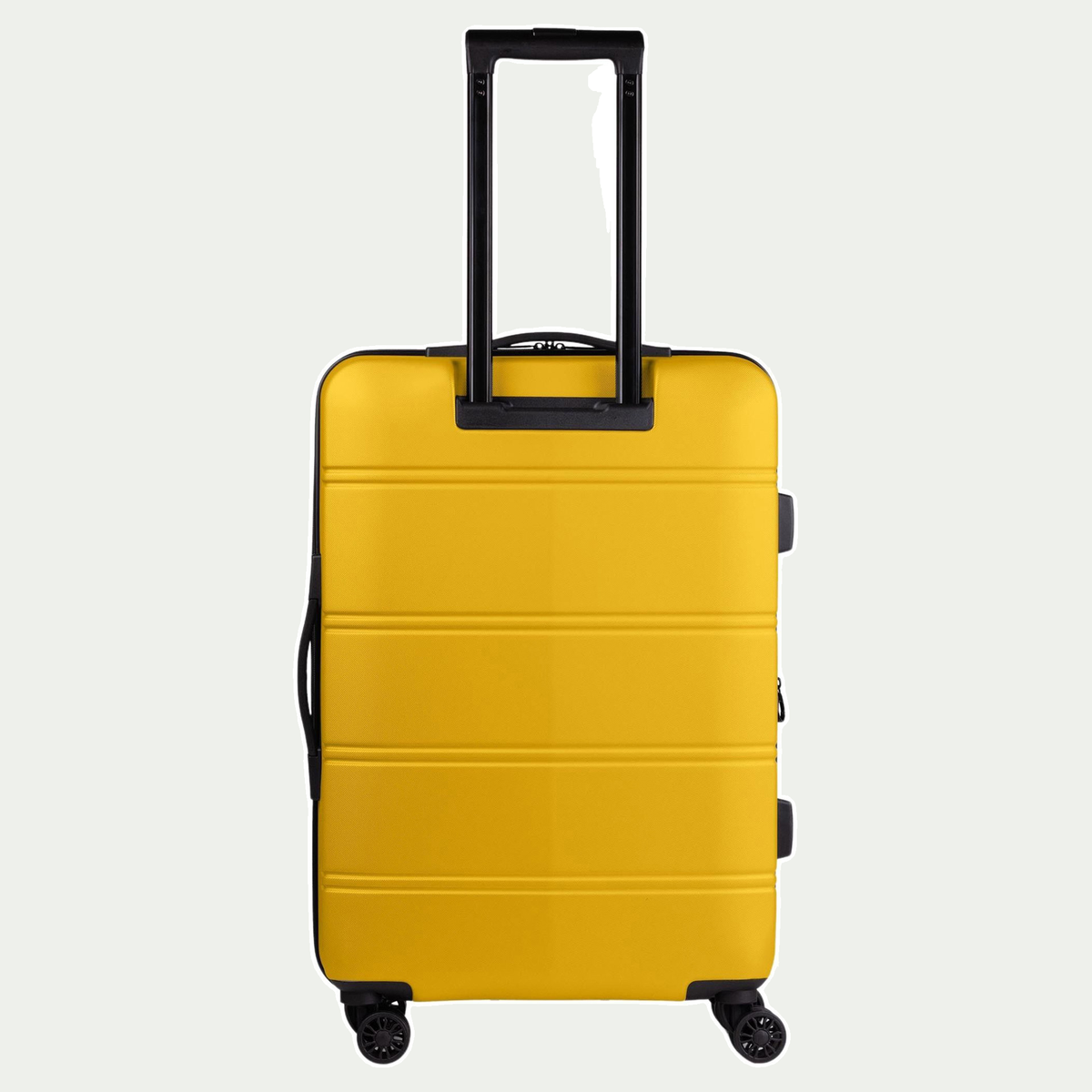 Swiss Mobility LAX 24-inch suitcase in yellow, rear view