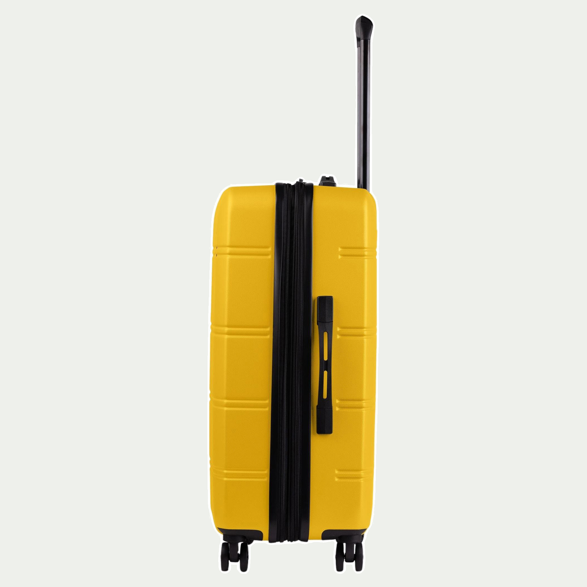 Swiss Mobility LAX 24-inch suitcase in yellow, side view