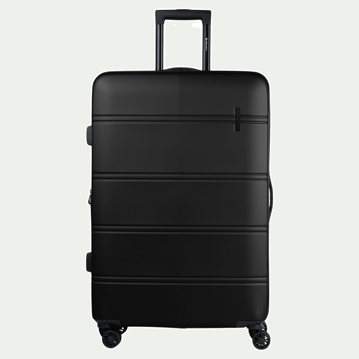 Swiss Mobility LAX 28-inch suitcase in black, front view