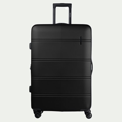 Swiss Mobility LAX 28-inch suitcase in black, front view