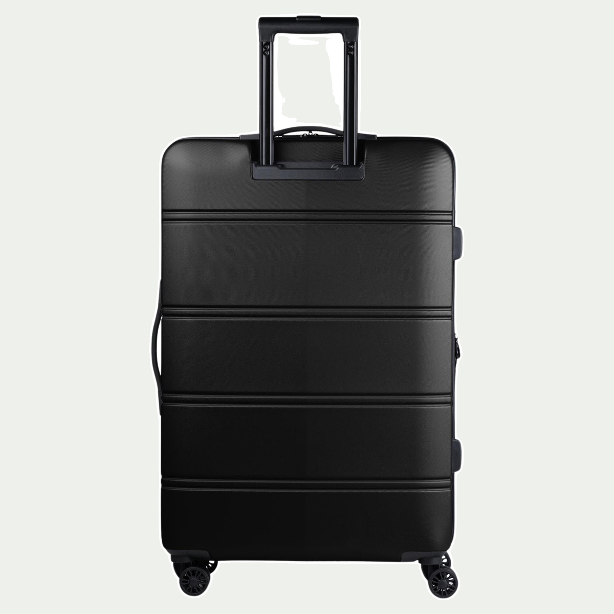 Swiss Mobility LAX 28-inch suitcase in black, rear view