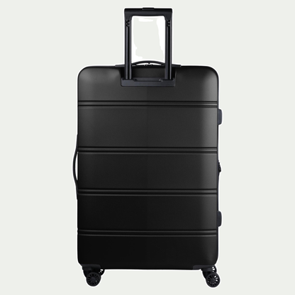 Swiss Mobility LAX 28-inch suitcase in black, rear view