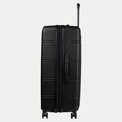 Swiss Mobility LAX 28-inch suitcase in black, side view