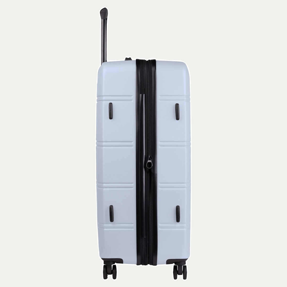 Valise Swiss Mobility LAX de 28 po, couleur bleu clair, vue du côté opposé